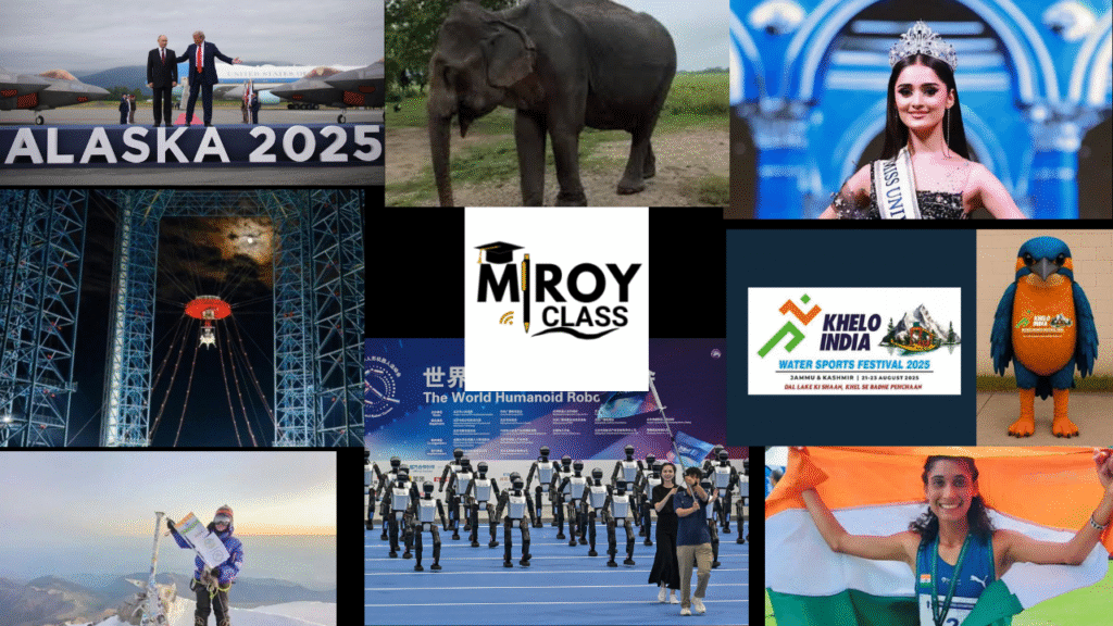 Weekly Current Affairs 18-24 August, 2025