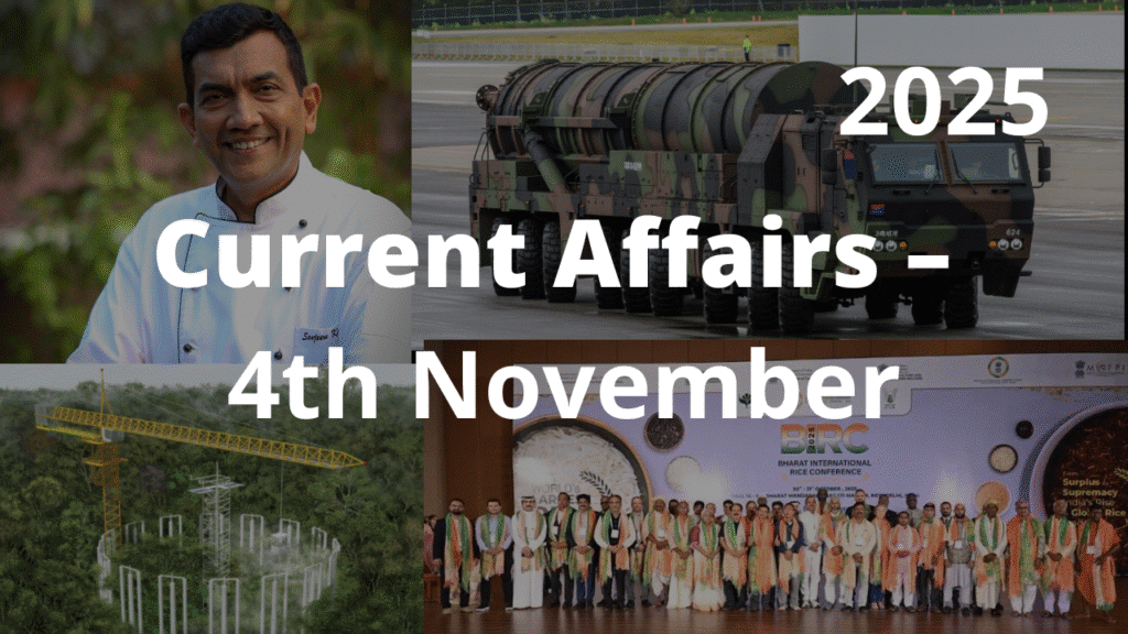 Current Affairs – 4th November