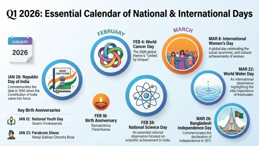 Important Days & Events - Last 3 Months, 2026