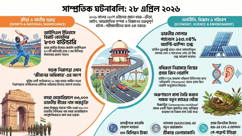 কারেন্ট অ্যাফেয়ার্স – 28 এপ্রিল, 2026