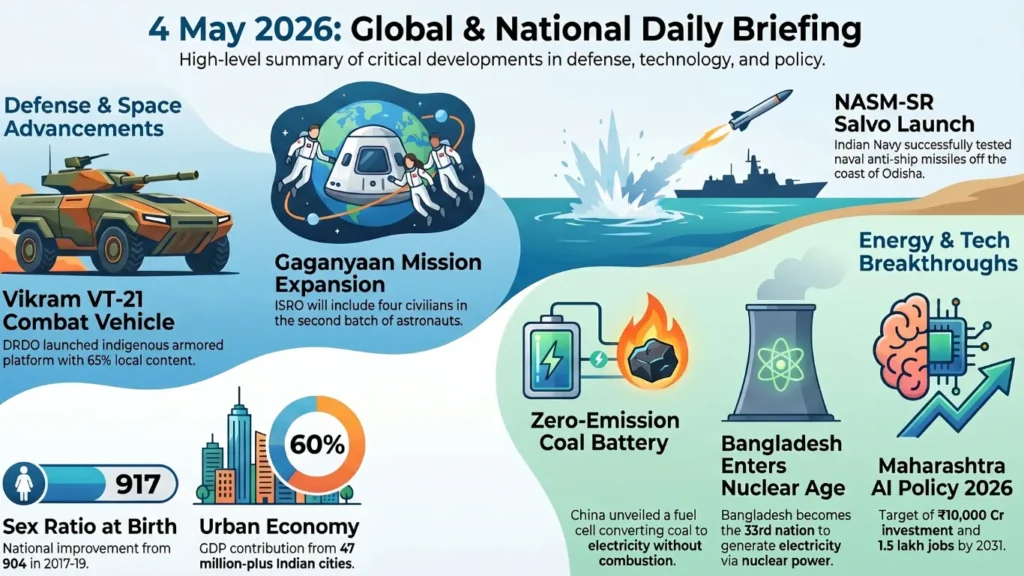 Current Affairs – 4 May, 2026