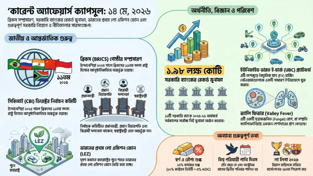 কারেন্ট অ্যাফেয়ার্স – 14 মে, 2026