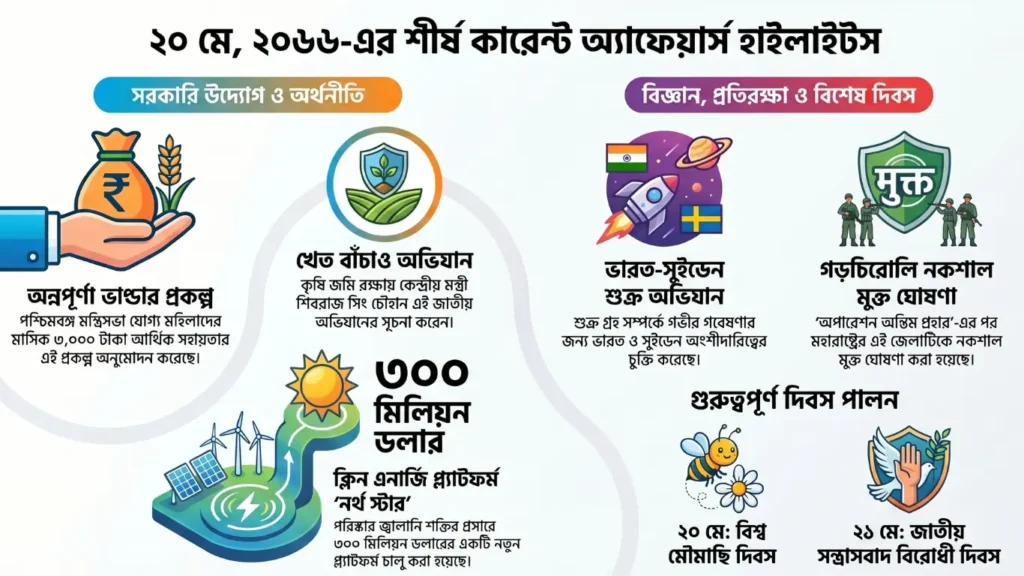 কারেন্ট অ্যাফেয়ার্স – 20 মে, 2026