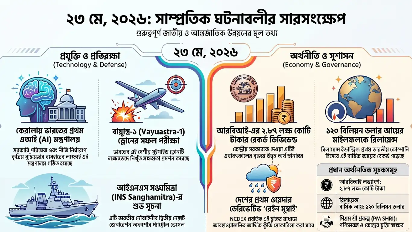 কারেন্ট অ্যাফেয়ার্স – 23 মে, 2026
