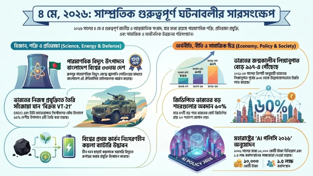 কারেন্ট অ্যাফেয়ার্স – 4 মে, 2026