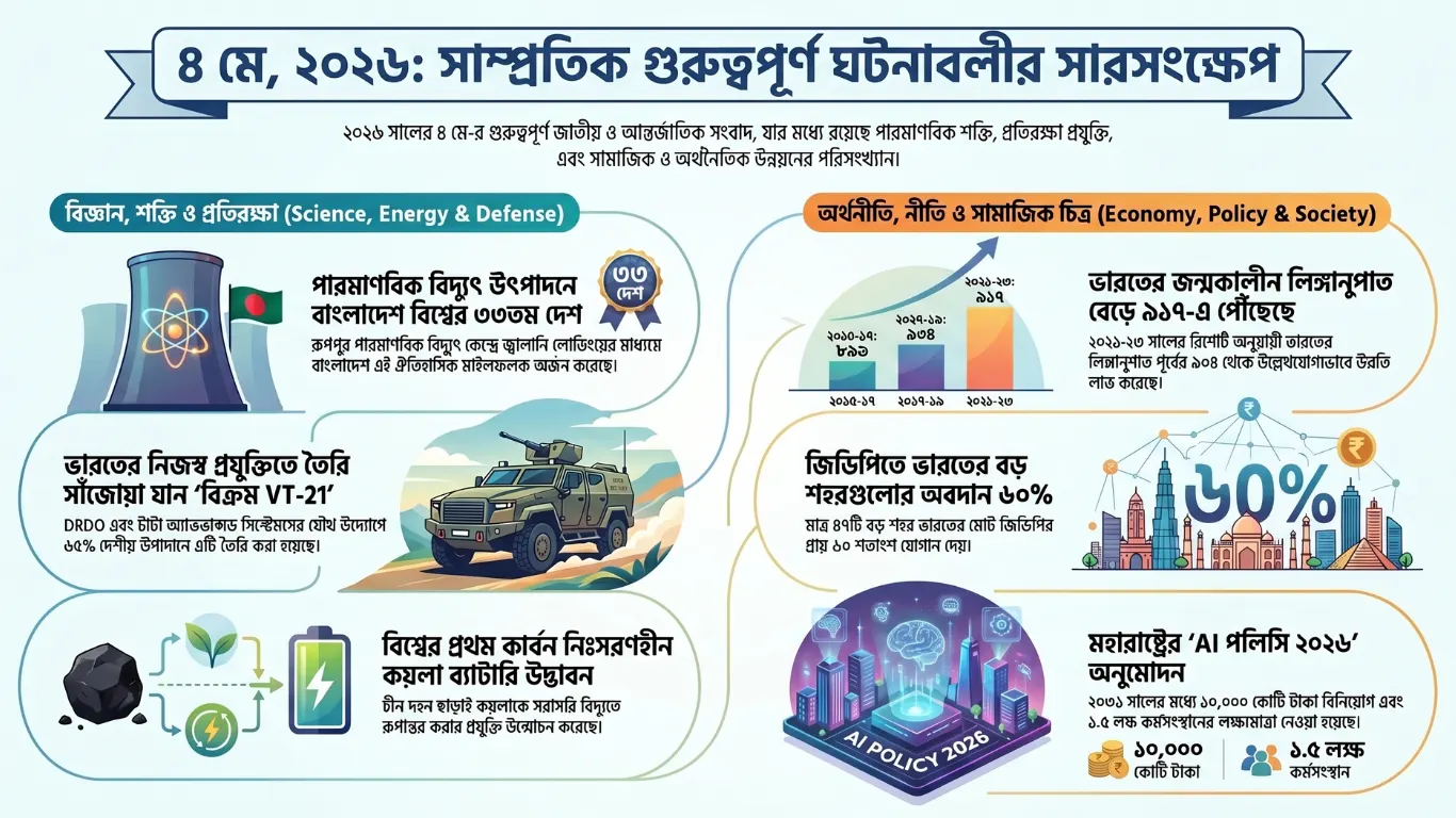 Bengali Current Affairs 4 May