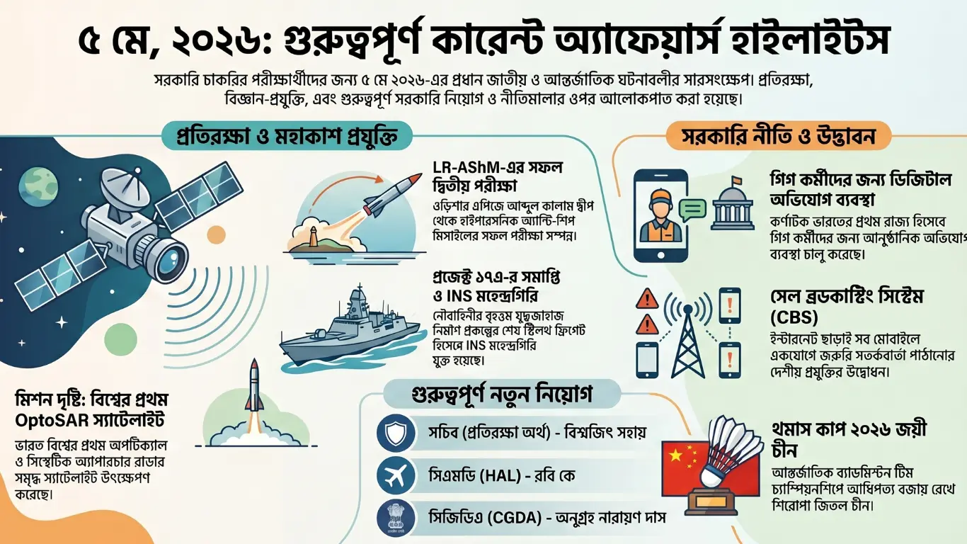কারেন্ট অ্যাফেয়ার্স – 5 মে, 2026