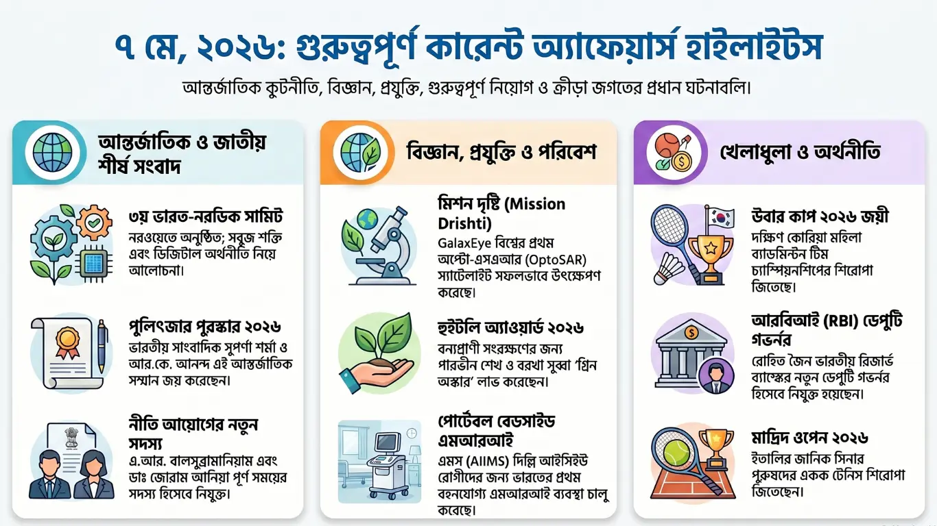 Bengali Current Affairs 7 May