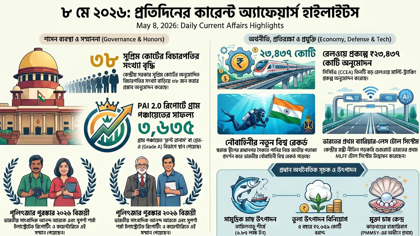Bengali Current Affairs 8 May
