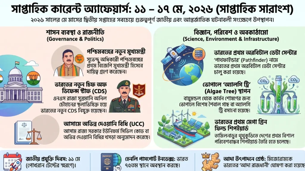 সাপ্তাহিক কারেন্ট অ্যাফেয়ার্স 11 মে - 17 মে, 2026