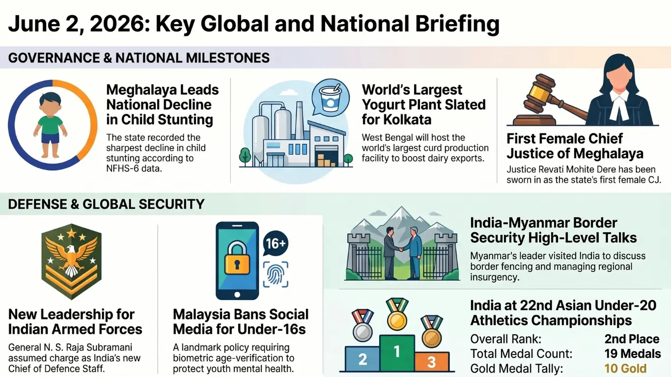 Current Affairs – 2 June, 2026