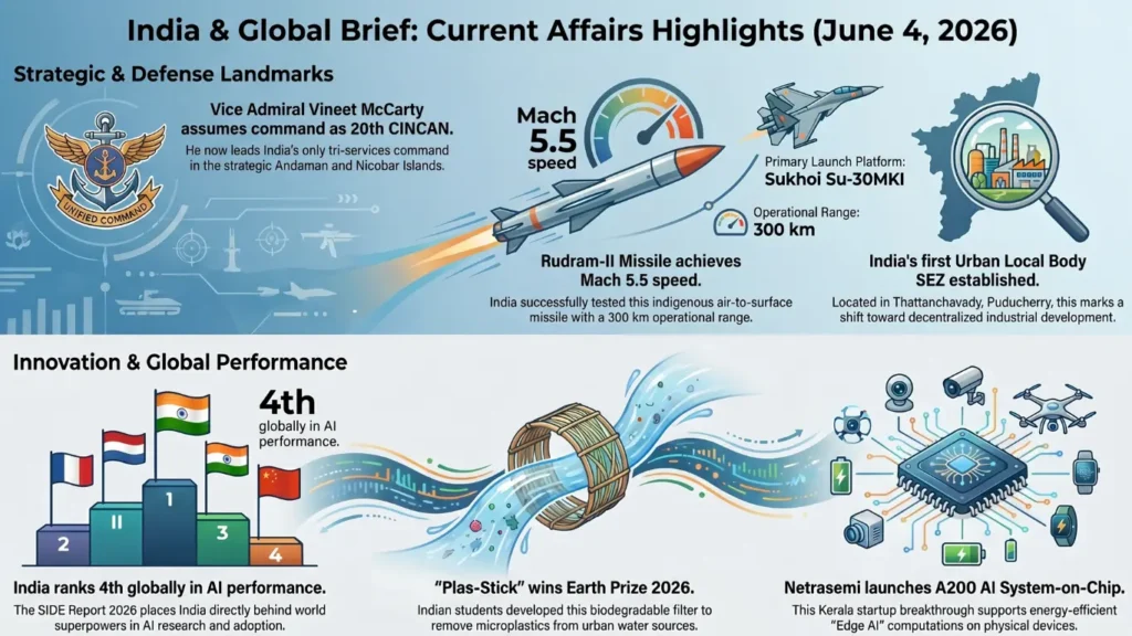 Current Affairs – 4 June, 2026