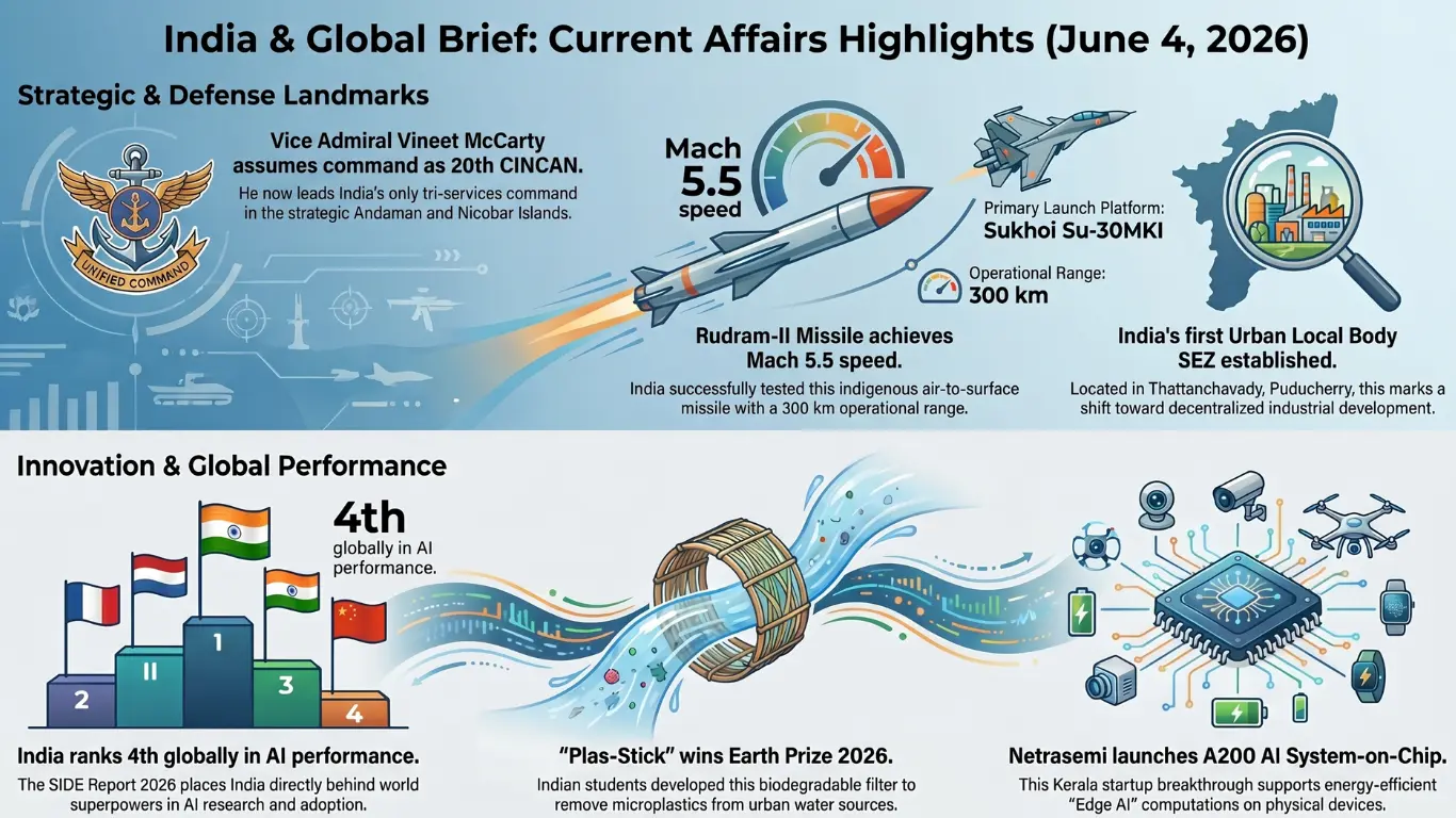 Current Affairs – 4 June, 2026