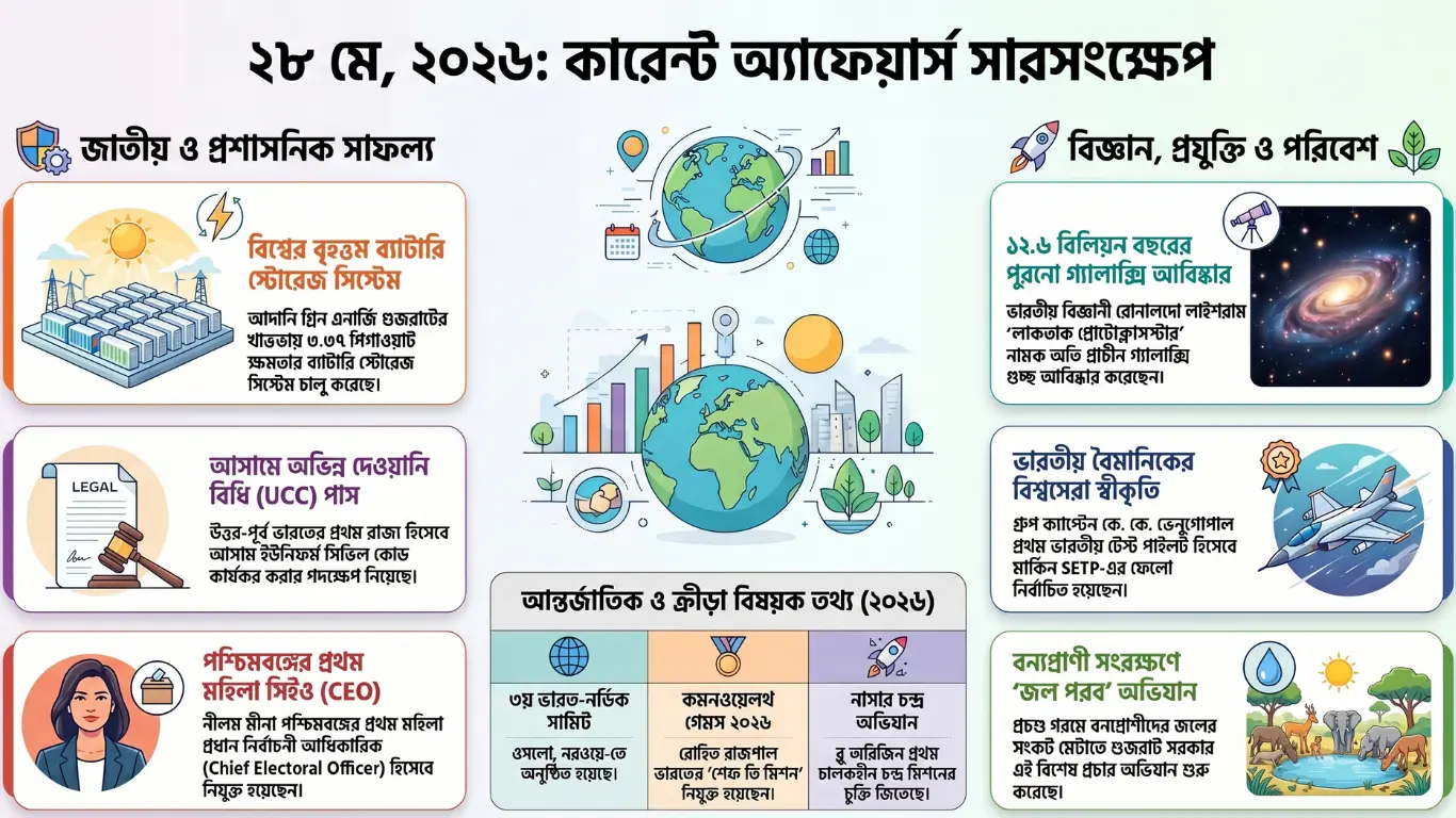 কারেন্ট অ্যাফেয়ার্স – 28 মে, 2026