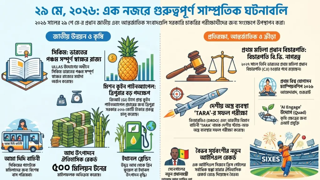 কারেন্ট অ্যাফেয়ার্স – 29 মে, 2026