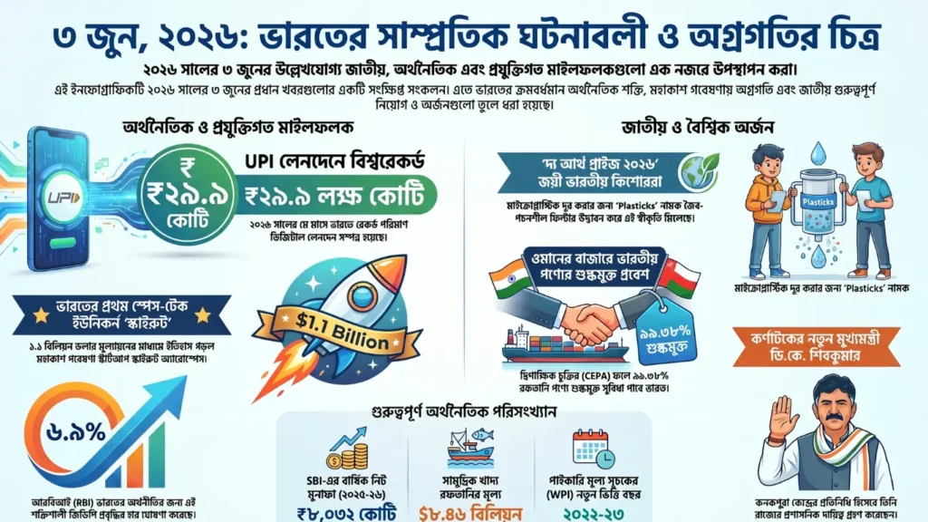 কারেন্ট অ্যাফেয়ার্স – 3 জুন, 2026