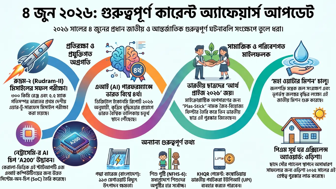 কারেন্ট অ্যাফেয়ার্স – 4 জুন, 2026