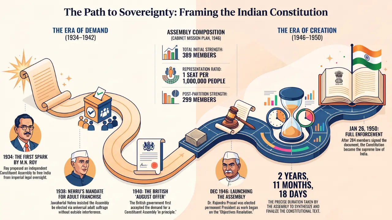Framing of the Constitution: Indian Polity Set 5 Practice Questions