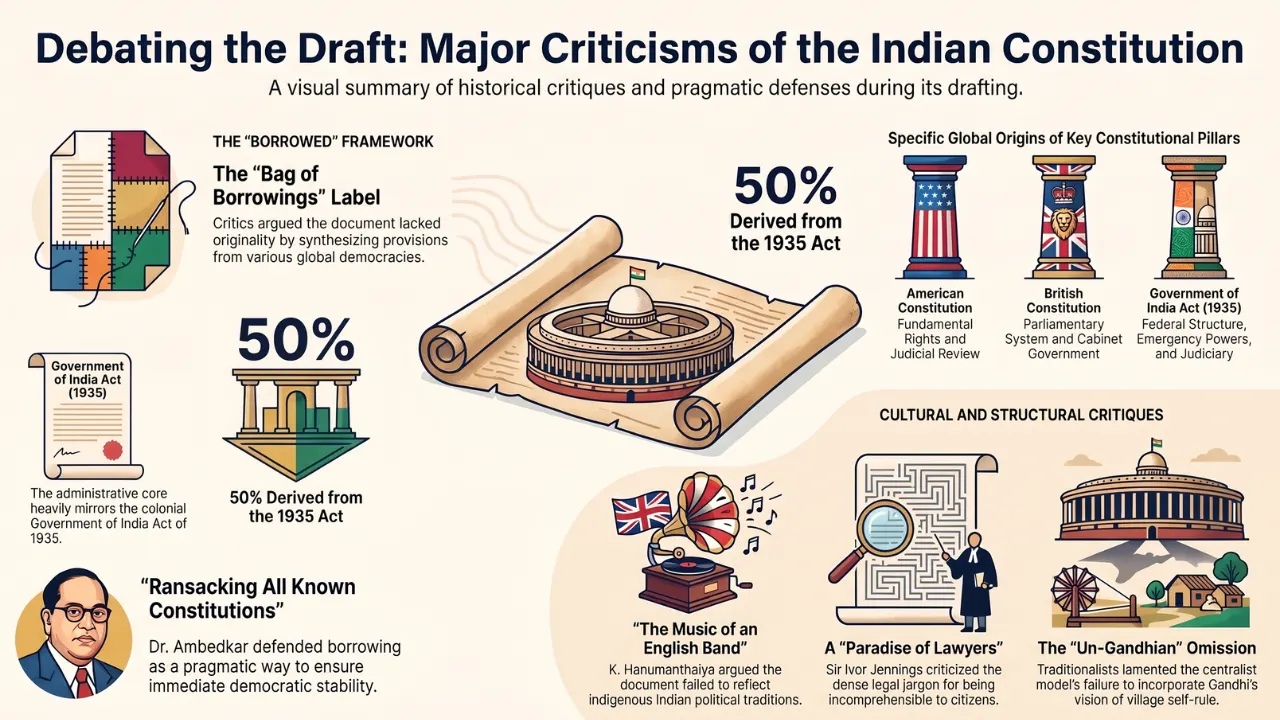 Indian Polity Set 12 : Controversies & Criticisms of the Constitution
